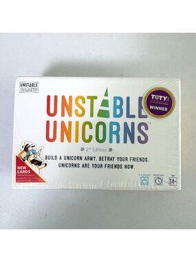 Unstable Unicorns Card Game 2nd Edition Strategy Party Game 2-8 Players NEW